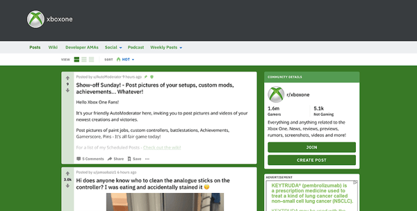 XboxOne Subreddit discussions on Reddit