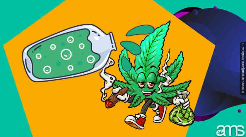 enjuague bucal para beber hojas de cannabis