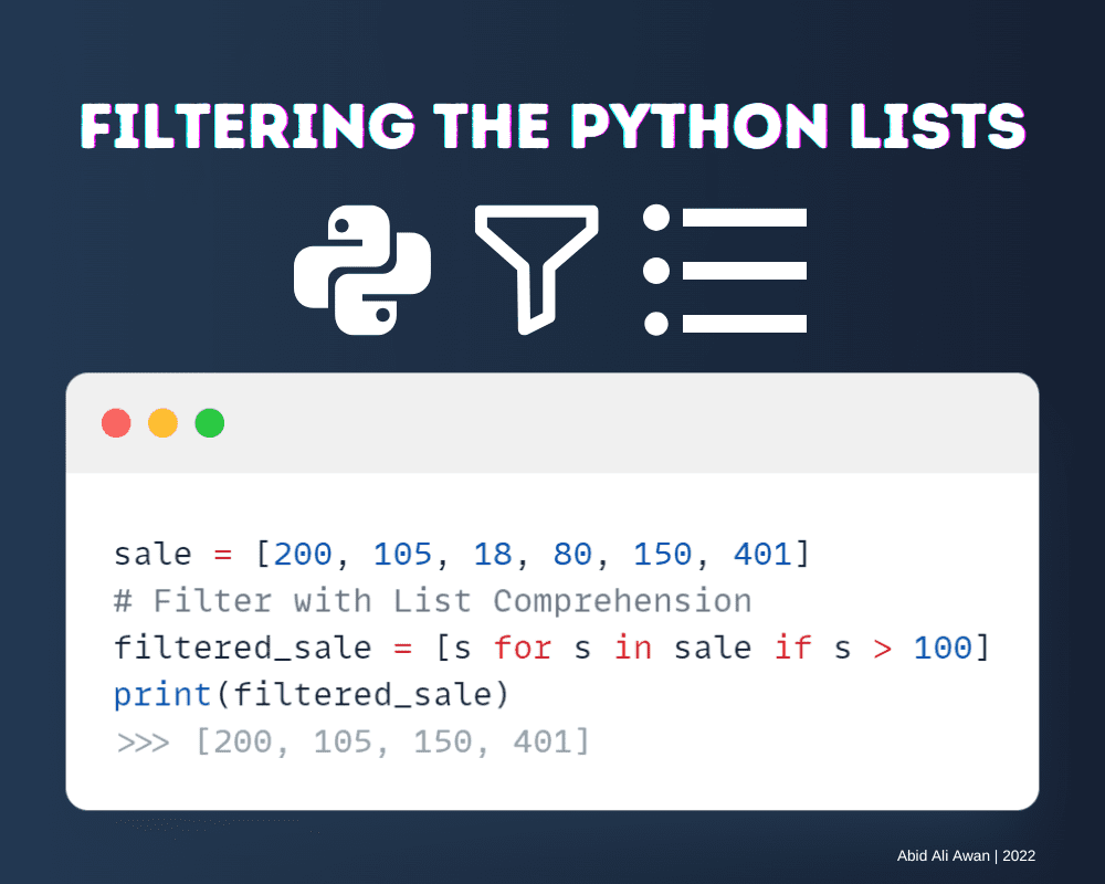 5 Ways of Filtering Python Lists