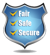 Safe secure & fair casino icon