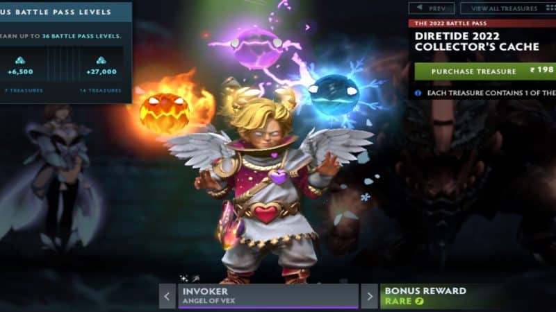 Invoker looks eager to use his abilities in battle with the Angel of Vex set
