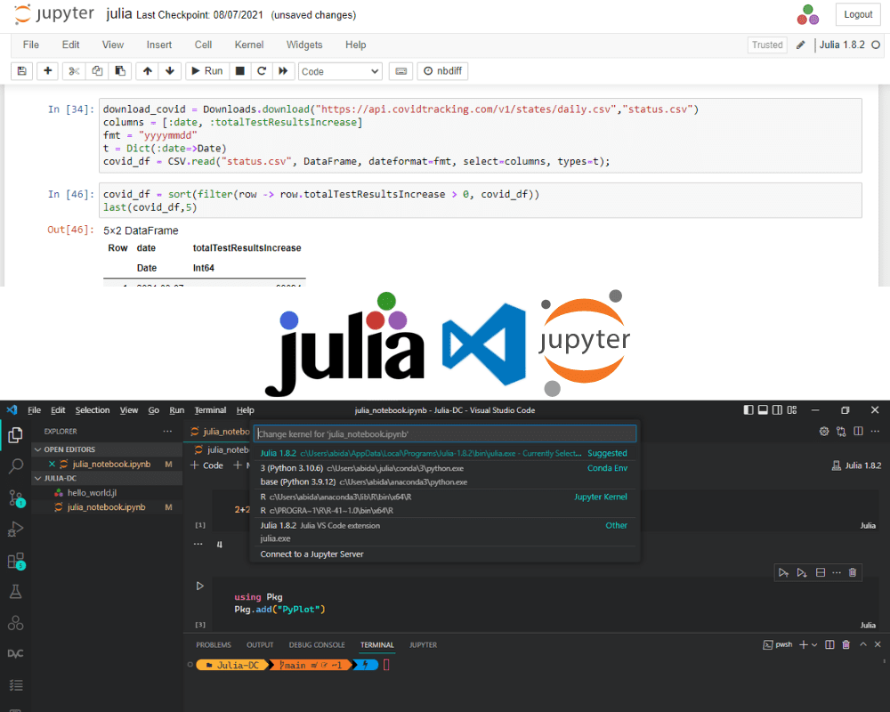 Cómo configurar Julia en Jupyter Notebook