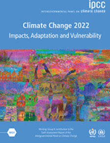 غلاف تقرير الفريق الدولي المعني بتغير المناخ 2 حول كيفية تأثير تغير المناخ والاحترار العالمي على البشرية