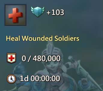 Curar soldados heridos