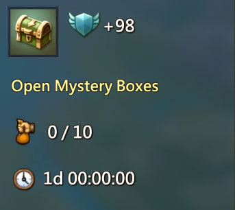 Cajas misteriosas abiertas 1 día