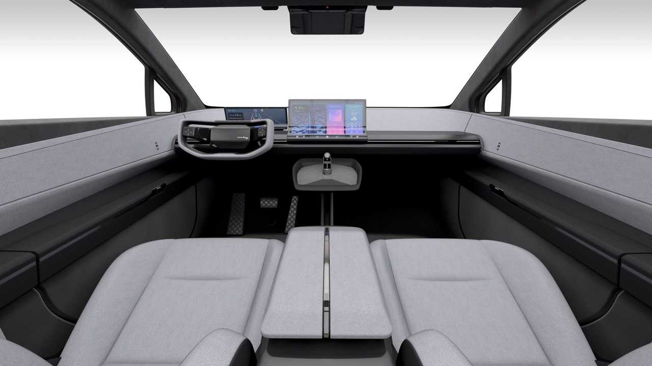 Vista general del interior del tablero del Toyota bZ Compact SUV Concept