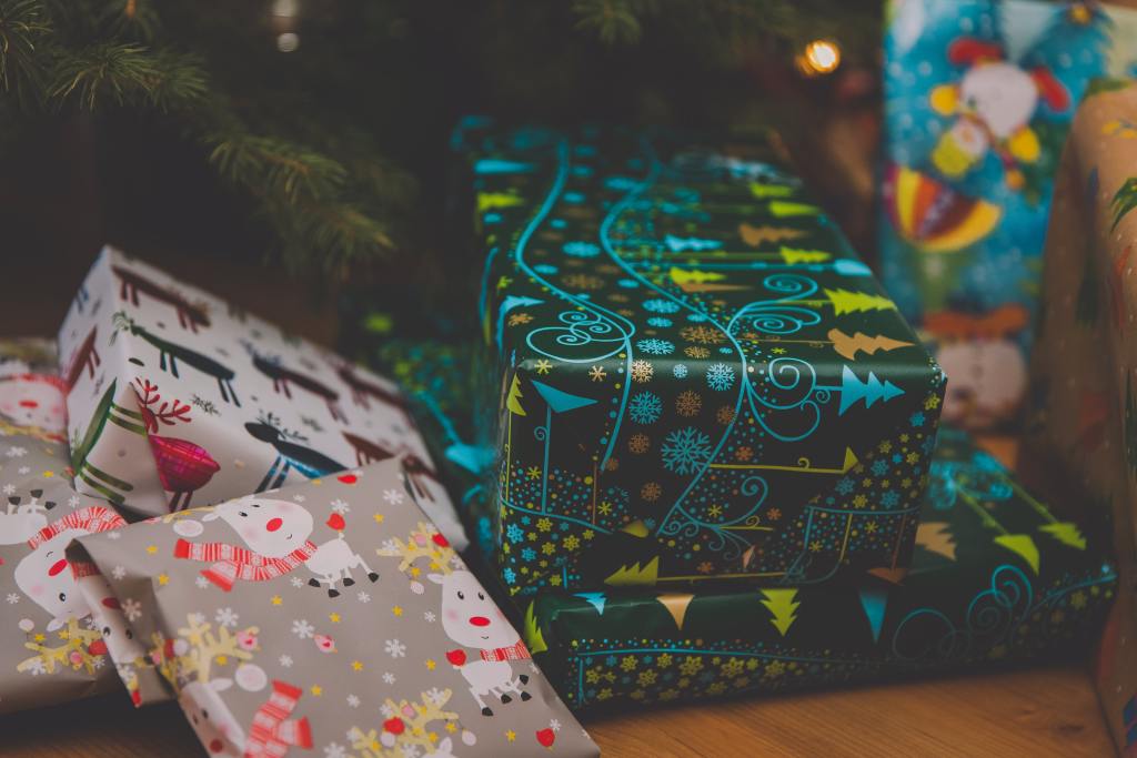 christmas gifts under the tree