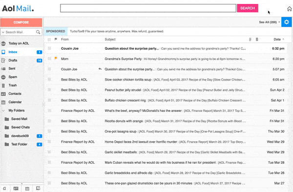 최고의 무료 이메일 계정: AOL