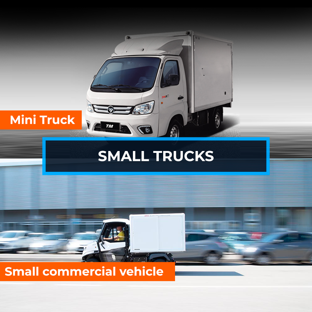 Small Trucks used in logistics industry