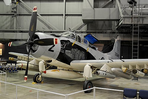 Douglas A-1E Skyraider. Courtesy National Museum of the United States Air Force.