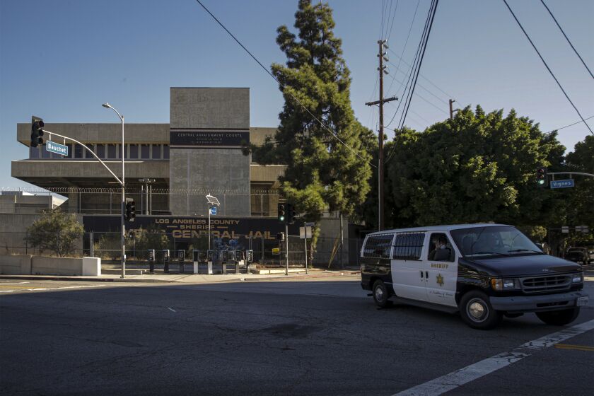 Los Angeles, CA - September 22: A view of Men's Central Jail on Thursday, Sept. 22, 2022 in Los Angeles, CA. (Irfan Khan / Los Angeles Times)