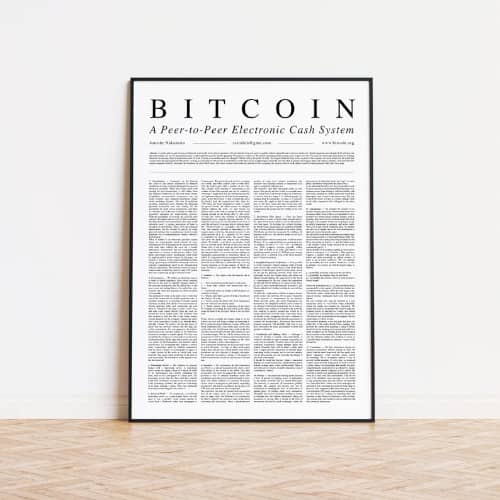 Bitcoin Whitepaper-poster