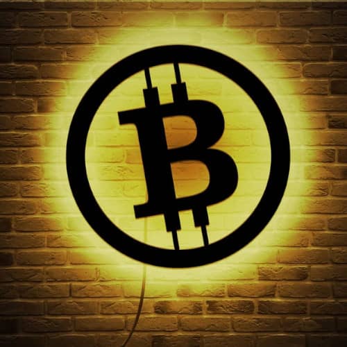 Bitcoin-LED-Zeichen