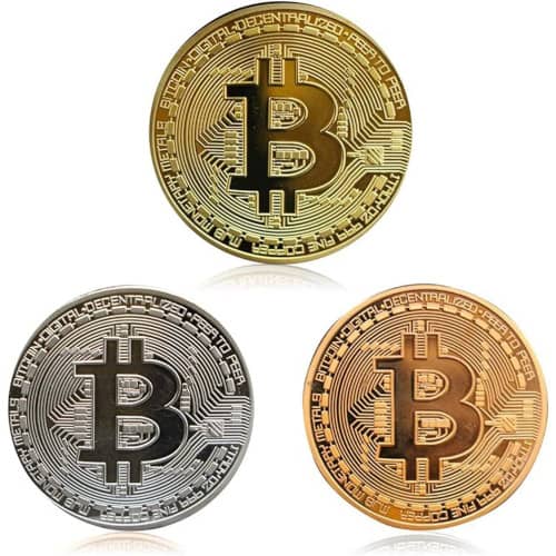 Bitcoin-Münzen-Set