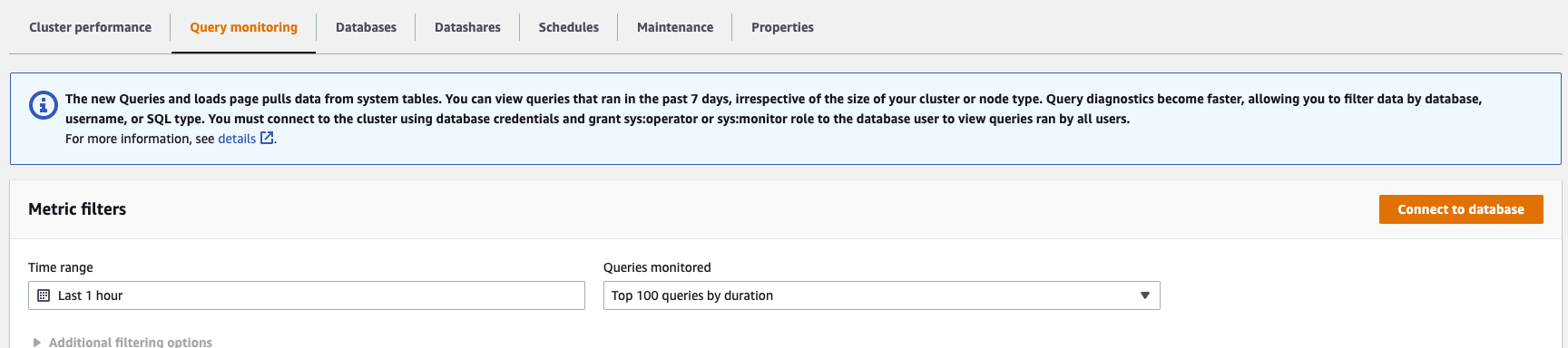 query monitoring