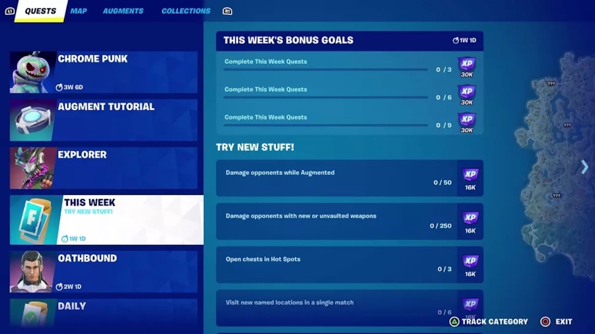Fortnite Chapter 4 Weekly Quests