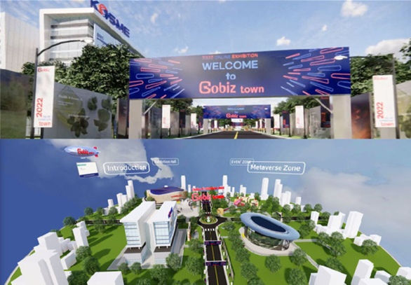 Gobiz Town View [espacio virtual diseñado con tecnología de gemelos digitales, y su escenario cambia por cuatro estaciones]