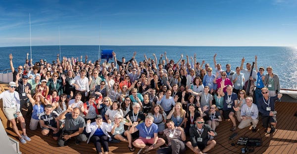 Group photo of Ocean Plastics Leadership Summit attendees