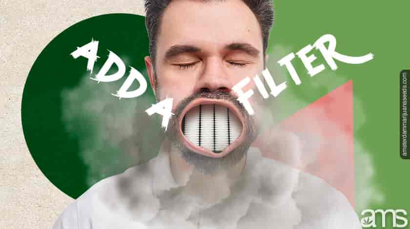 man with lot of cigarettes in mouth