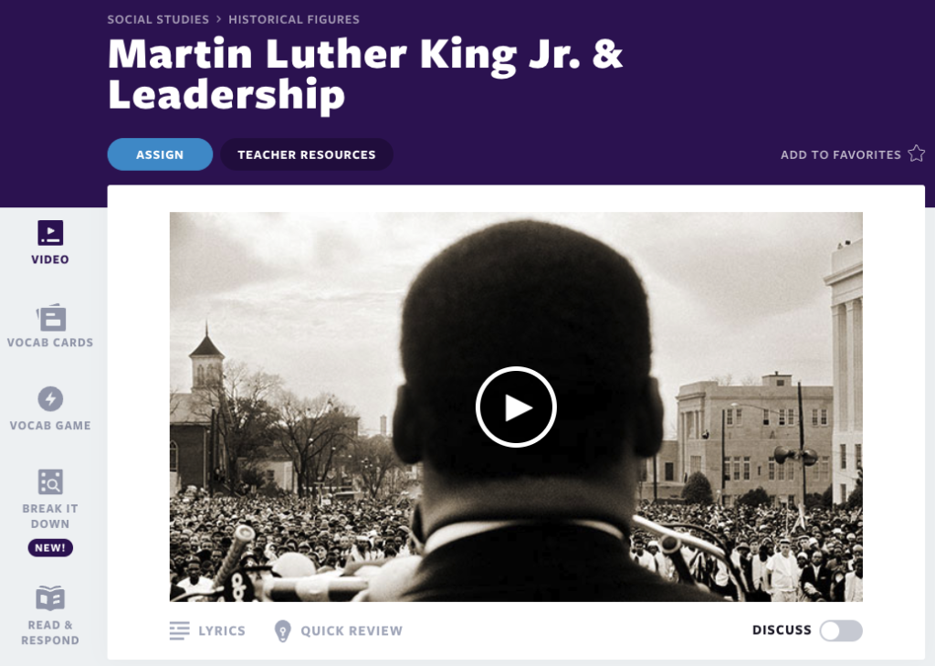 Martin Luther King Jr. ve Liderlik dersi videosu
