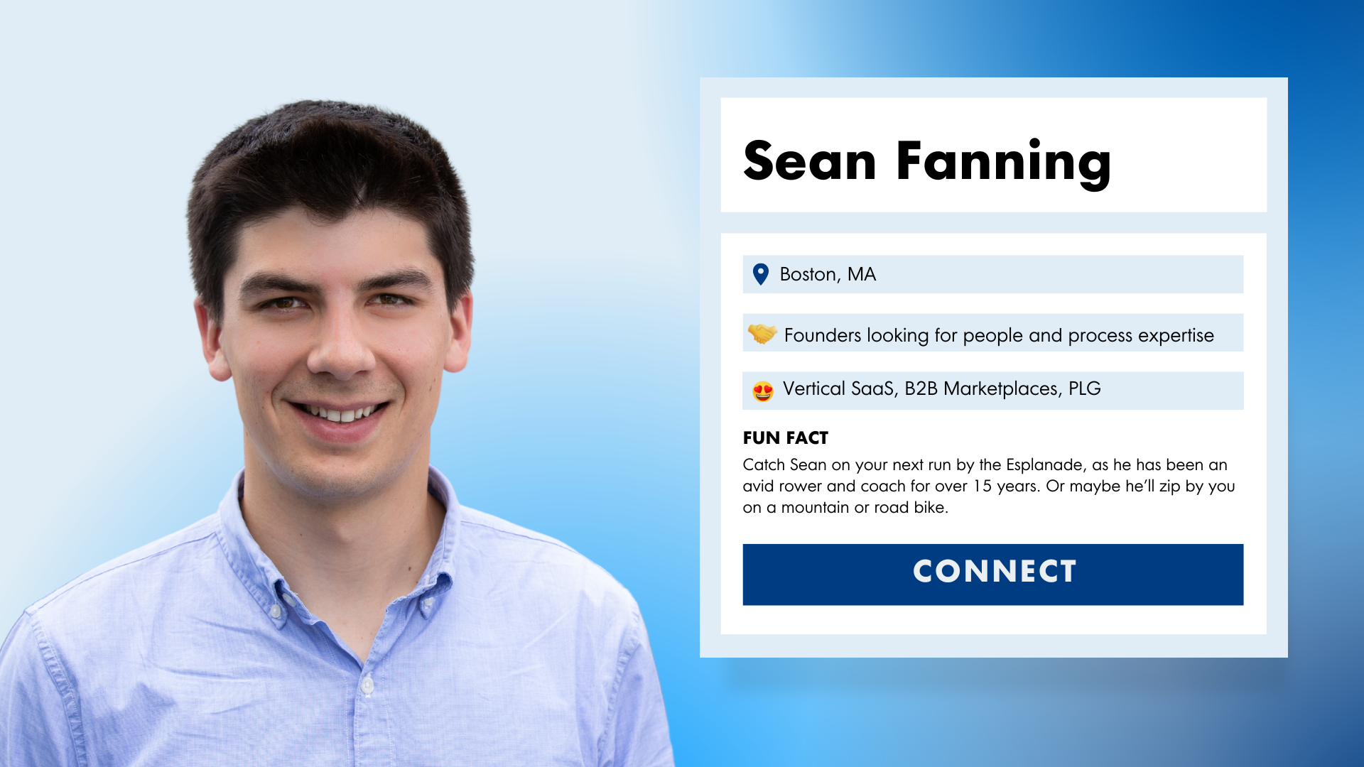 Image of Sean Fanning, a vice president on the investment team at OpenView.