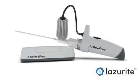 El sistema ArthroFree™ de Lazurite es el primer sistema de cámara quirúrgica inalámbrica en recibir la autorización de mercado de la FDA para artroscopia y endoscopia general. (Foto: Business Wire)