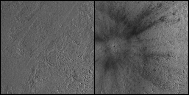 Amazonis Planitia crater