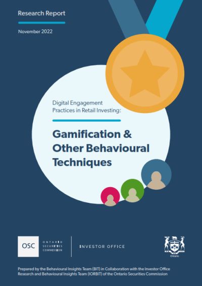 OSC Gamification and behavioural techiques - OSC Report: How Gamification Influences Retail Investors