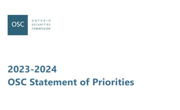 OSC statement of priorities feedback - OSC Seeks Feedback on 2023-24 Statement of Priorities by December 22
