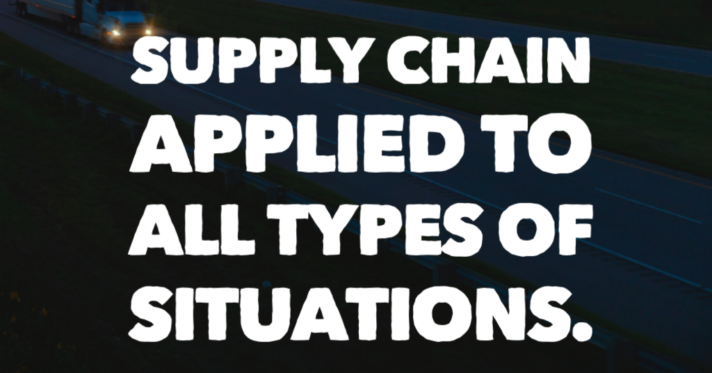 Supply Chain Applied to Situations.