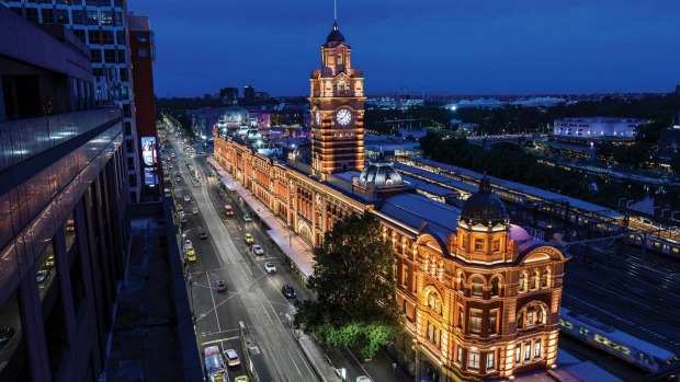 Rendezvous guests in the heritage balcony rooms are spoiled with beautiful views of Flinders Street Station.