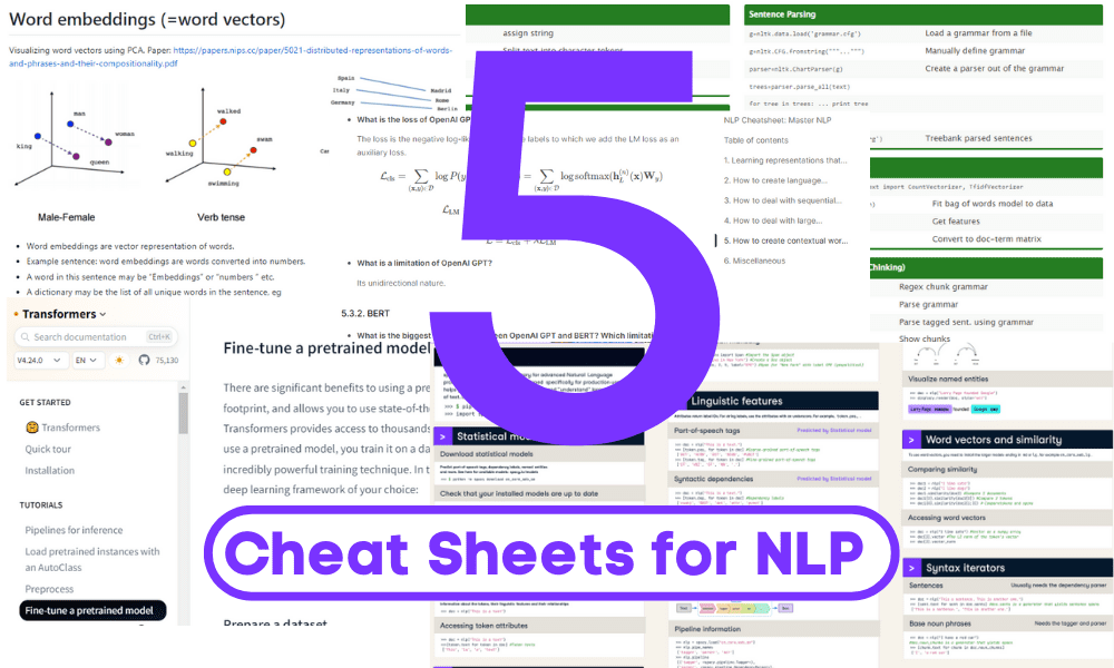 Top 5 NLP Cheat Sheet dành cho người mới bắt đầu đến chuyên nghiệp