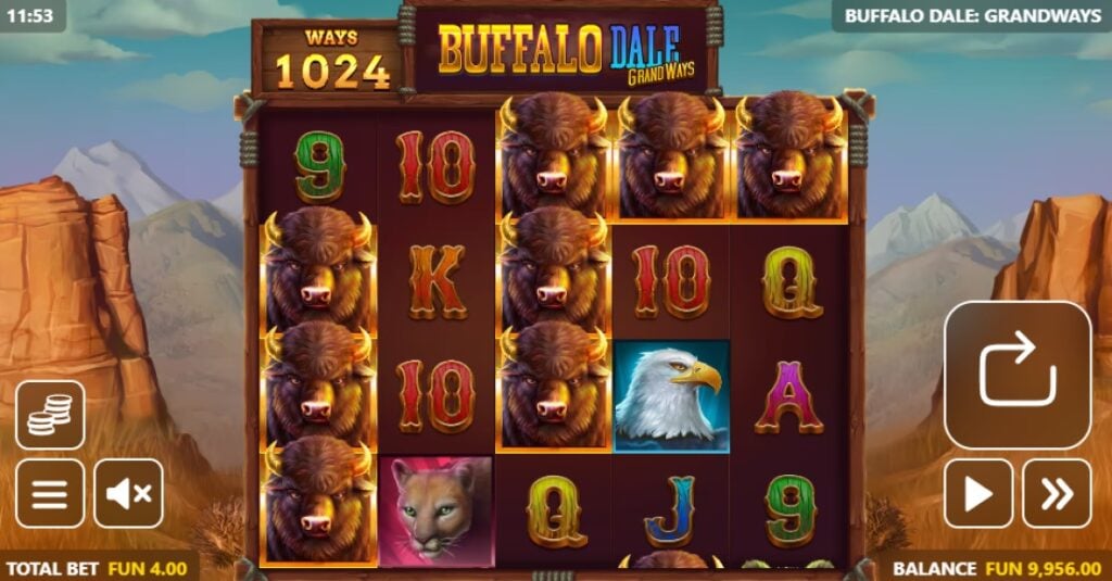 Máy đánh bạc Buffalo Dale Grandways của Gamebeat