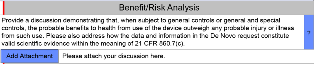 Benefit Risk Analysis 1024x210 Four easy ways 510k and De Novo content is different