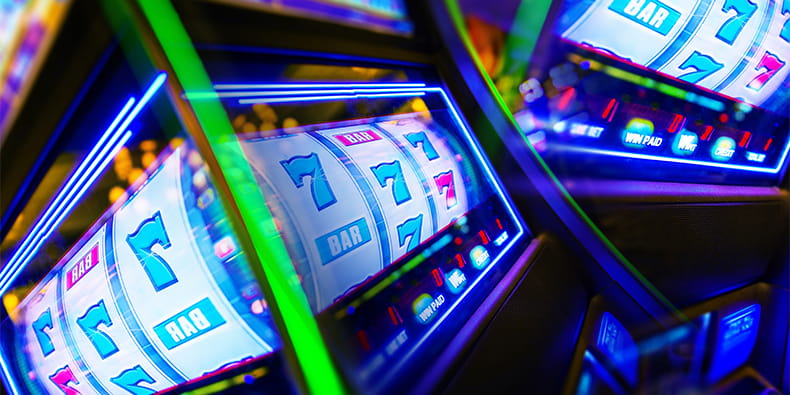 Playing Slot Machines in Great Blue Heron Casino, Ontario