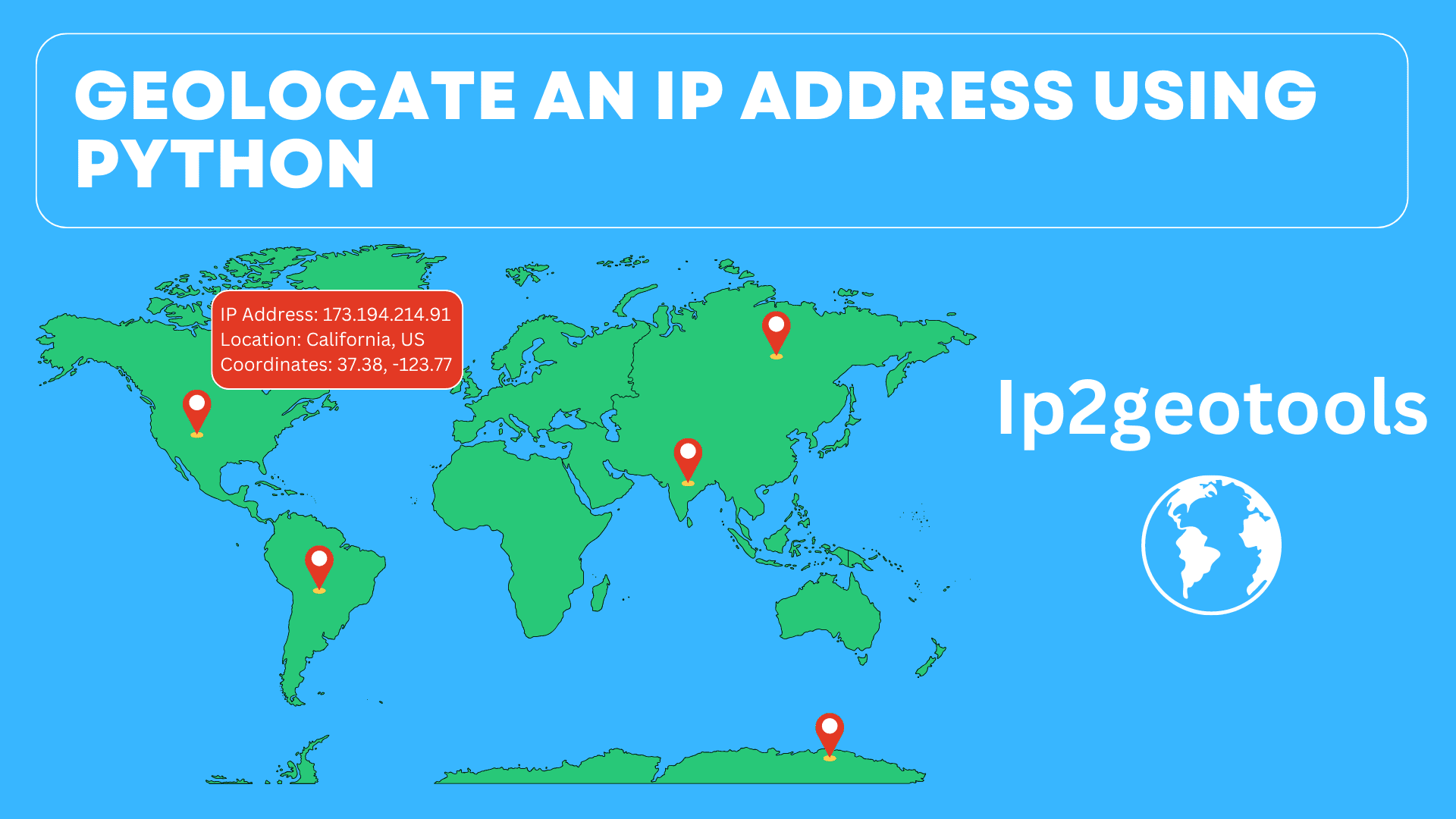 Cómo rastrear la ubicación de una dirección IP usando Python