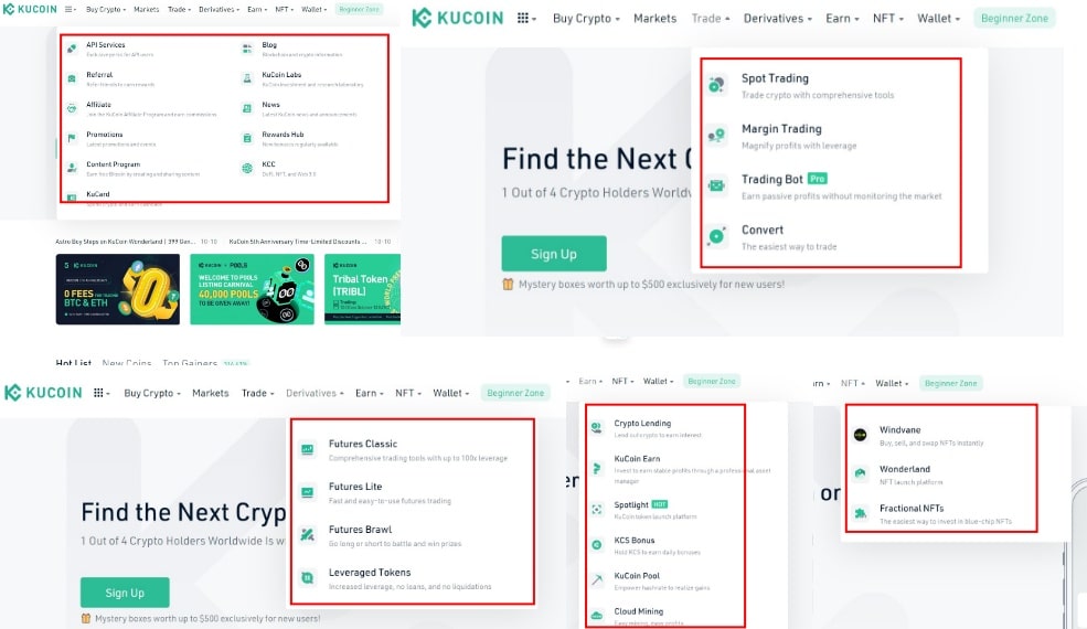 KuCoin products