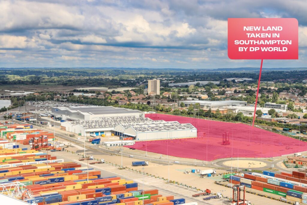 LogistikgeschäftNeue Fahreranlage im Hafen von Southampton
