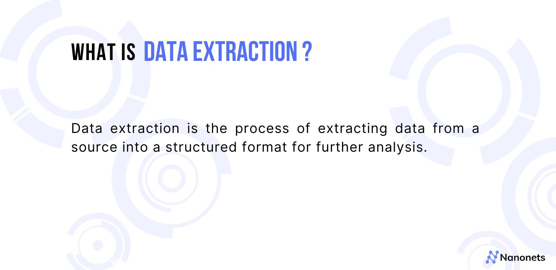 Definitie van gegevensextractie