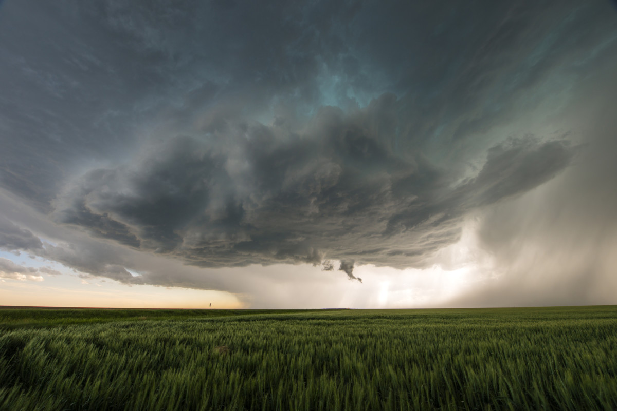 Great Plains'de Supercell Fırtınası, Tornado Alley, ABD