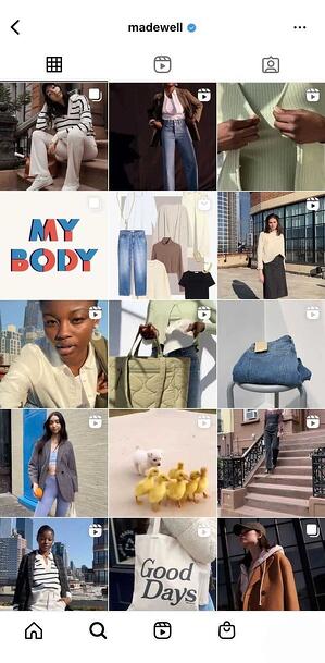 beste Instagram-kledingmerken: madewell