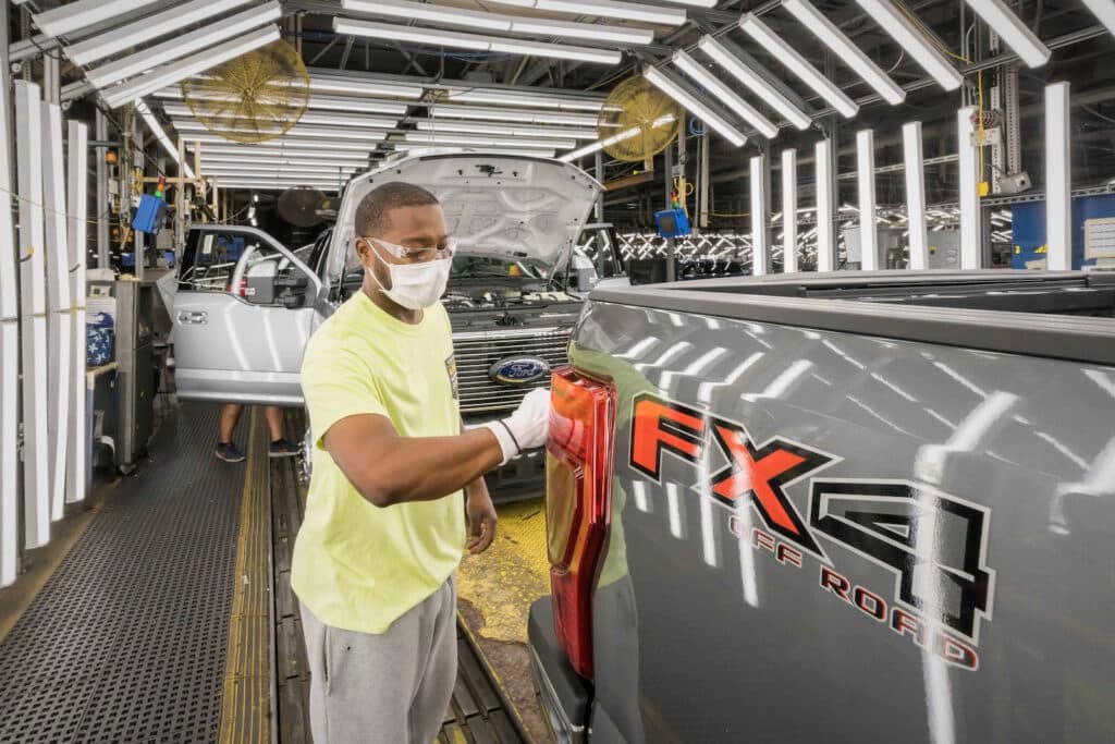 Ford Kentucky Truck Plant inspectielijn REL