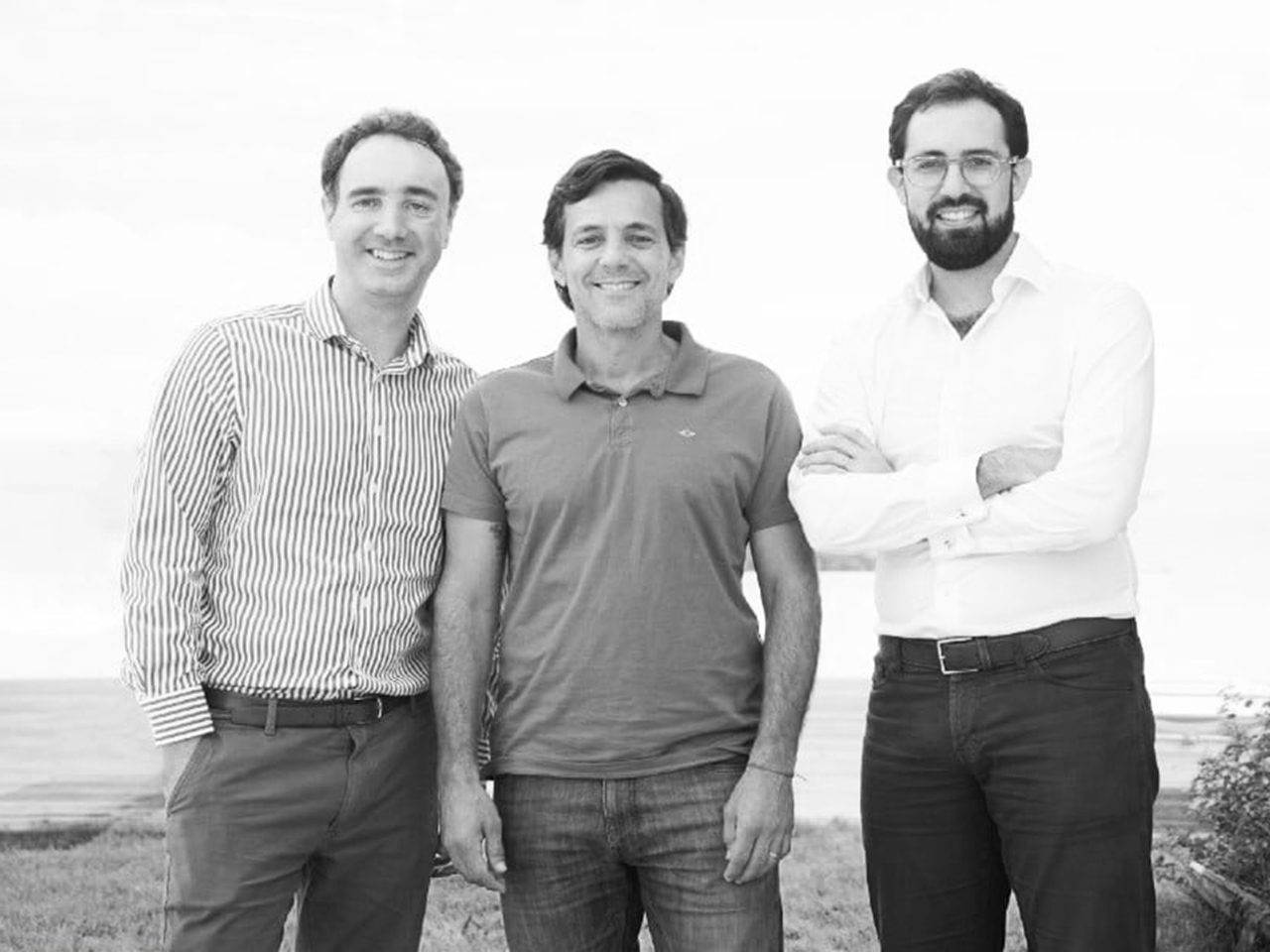 Parfin の Alex Buelau (CTO)、Marcos Viriato (CEO)、Cristian Bohn (CPO)