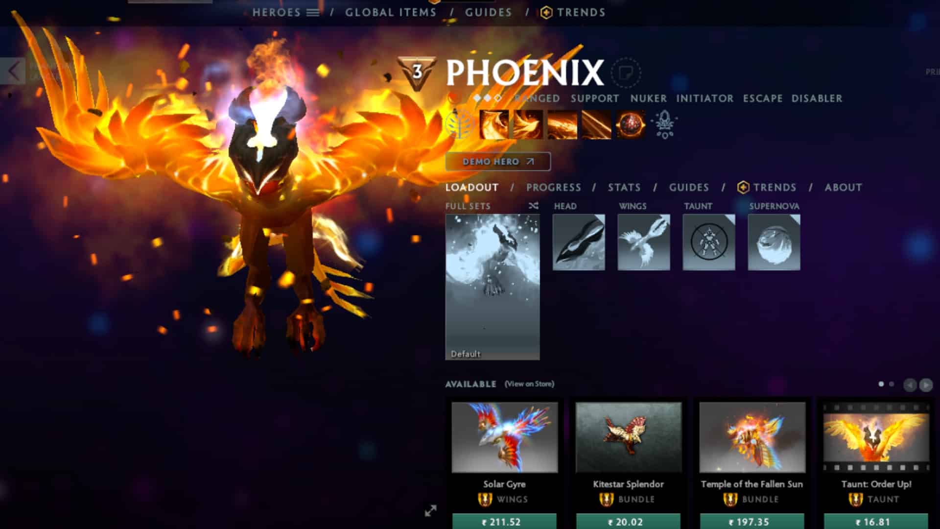 Phoenix dives into battle to assist Treant Protector
