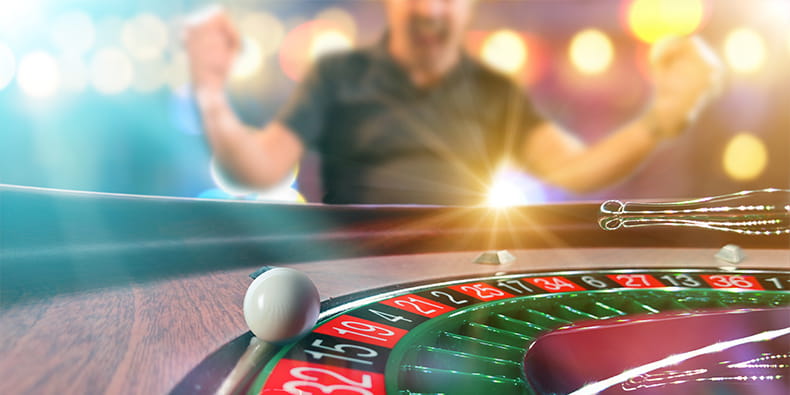 Rueda de ruleta de juegos de azar de casino