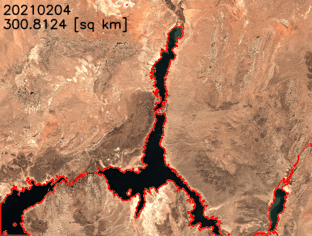Lake Mead surface area animation