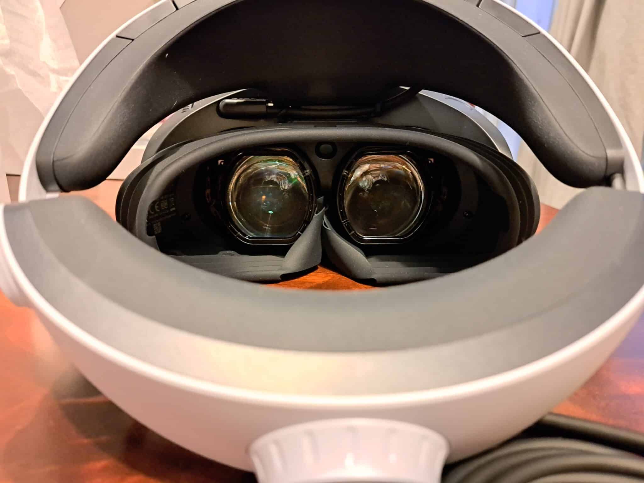 Lensopname met PlayStation VR2-headset