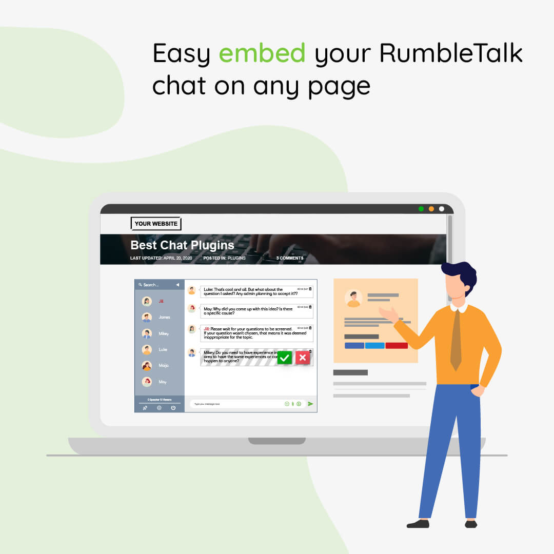 rumbletalk, software de chat en vivo, revisión de rumbletalk