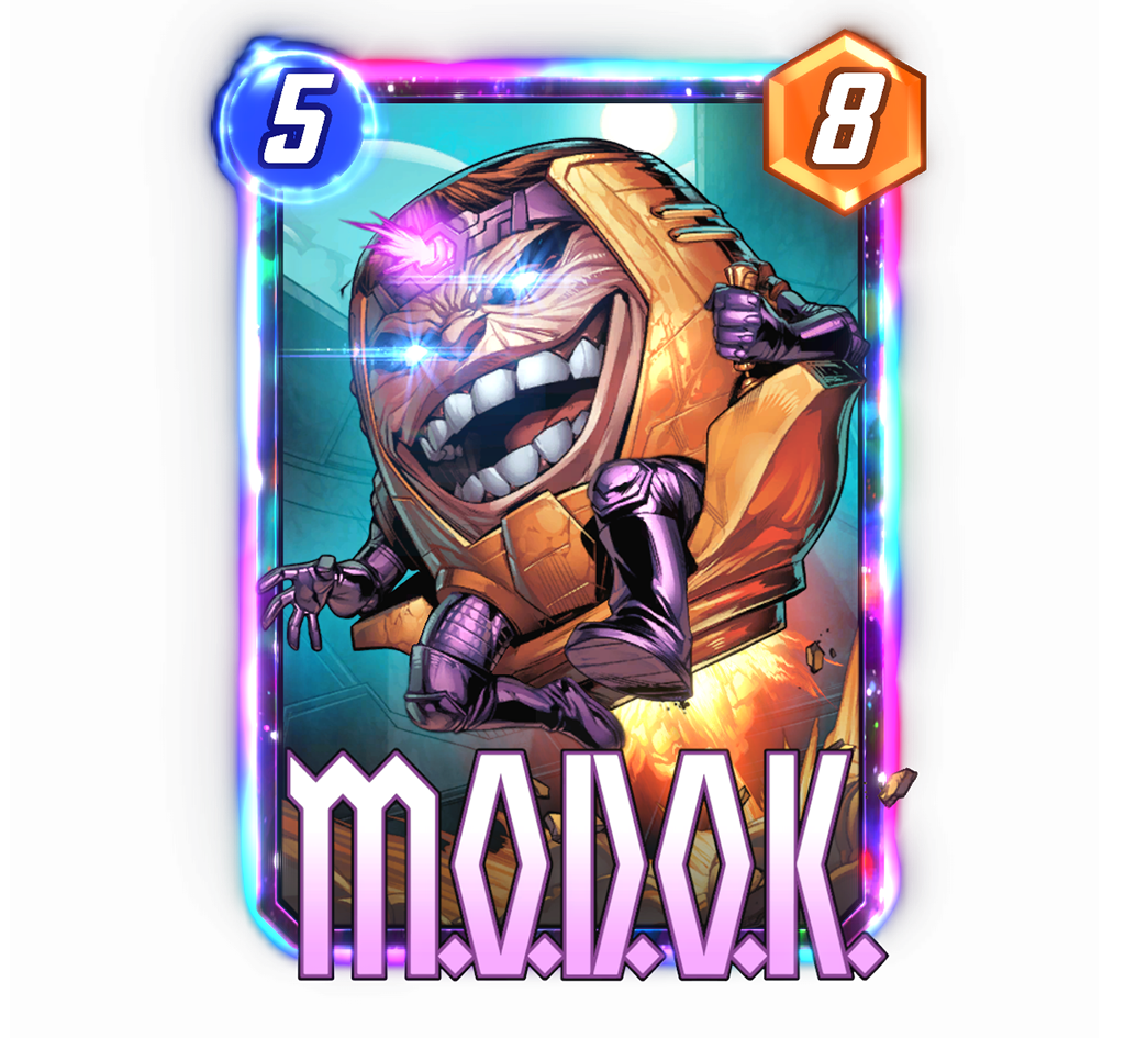 MODOK’s Marvel Snap Card, with five cost and eight power.