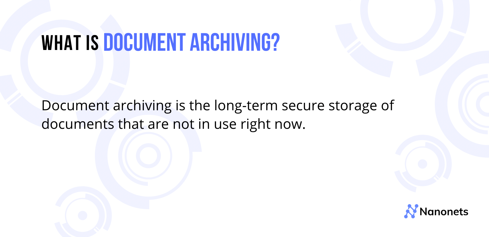 Lưu trữ tài liệu là gì?